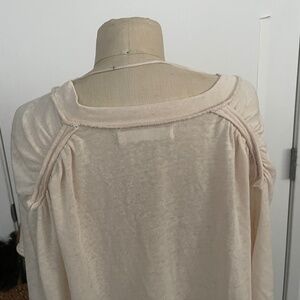 Free People t-shirt Beige Large but says Small